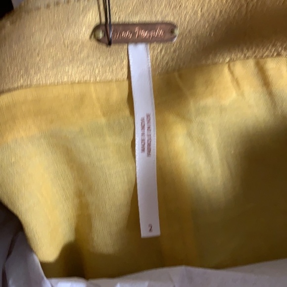 NWT. Free People Goldie Leather Mini Dress Size 2. - Picture 6 of 9